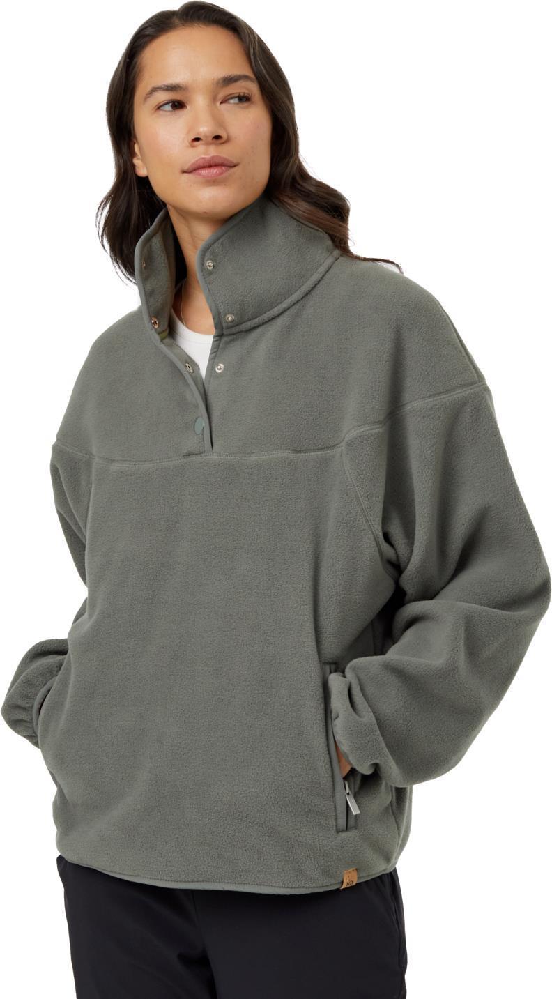 Recycled MicroFleece 1/4 Snap - Womens - Mineral 1