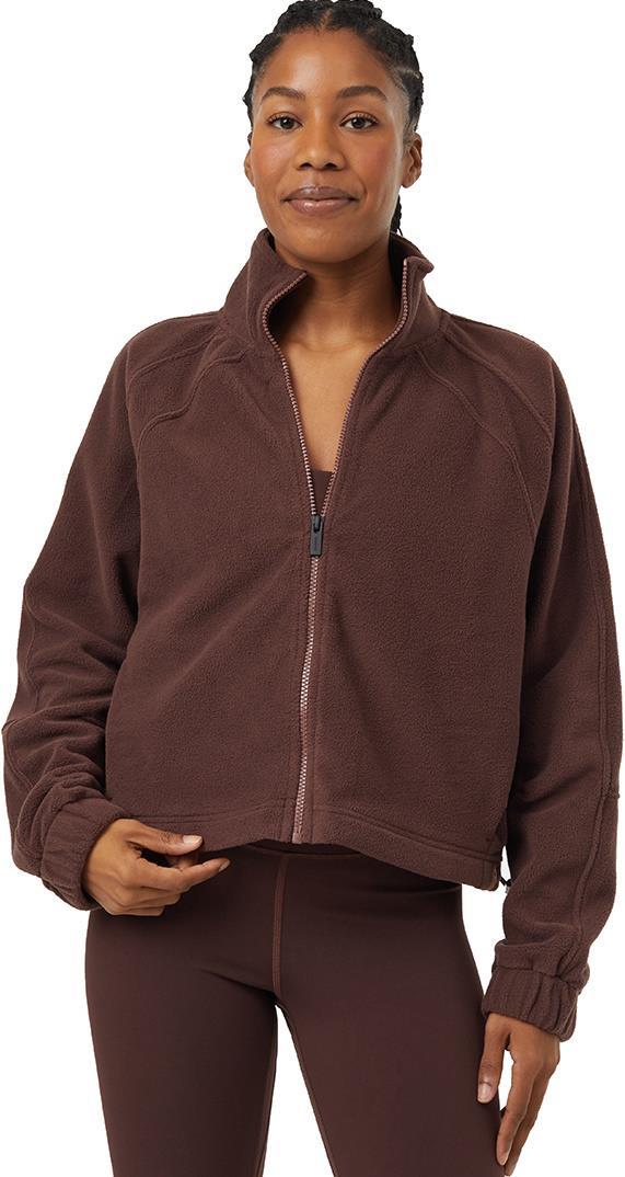 Recycled MicroFleece Zip - Womens - deep mahogany 1