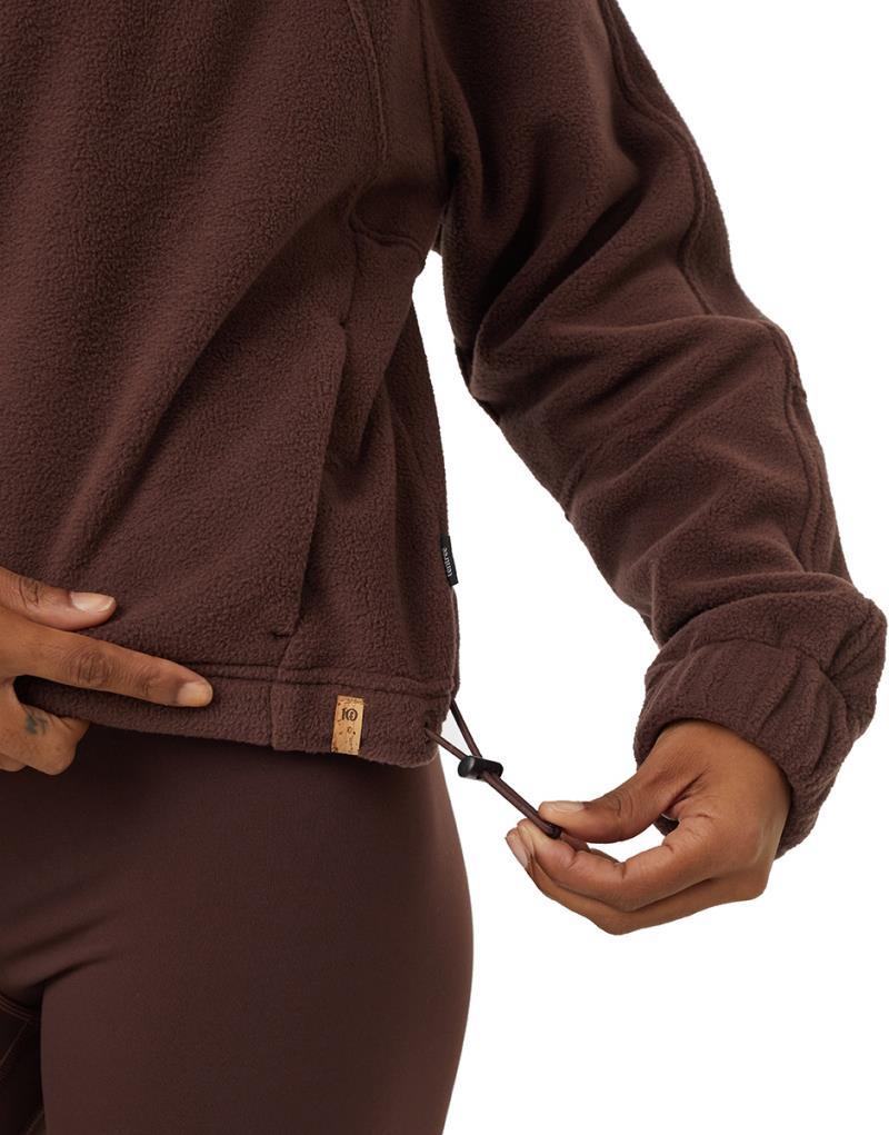 Recycled MicroFleece Zip - Womens - deep mahogany 1