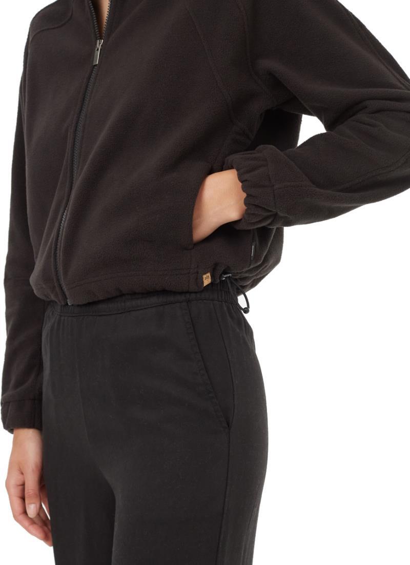 Recycled MicroFleece Zip - Womens - meteorite black 1