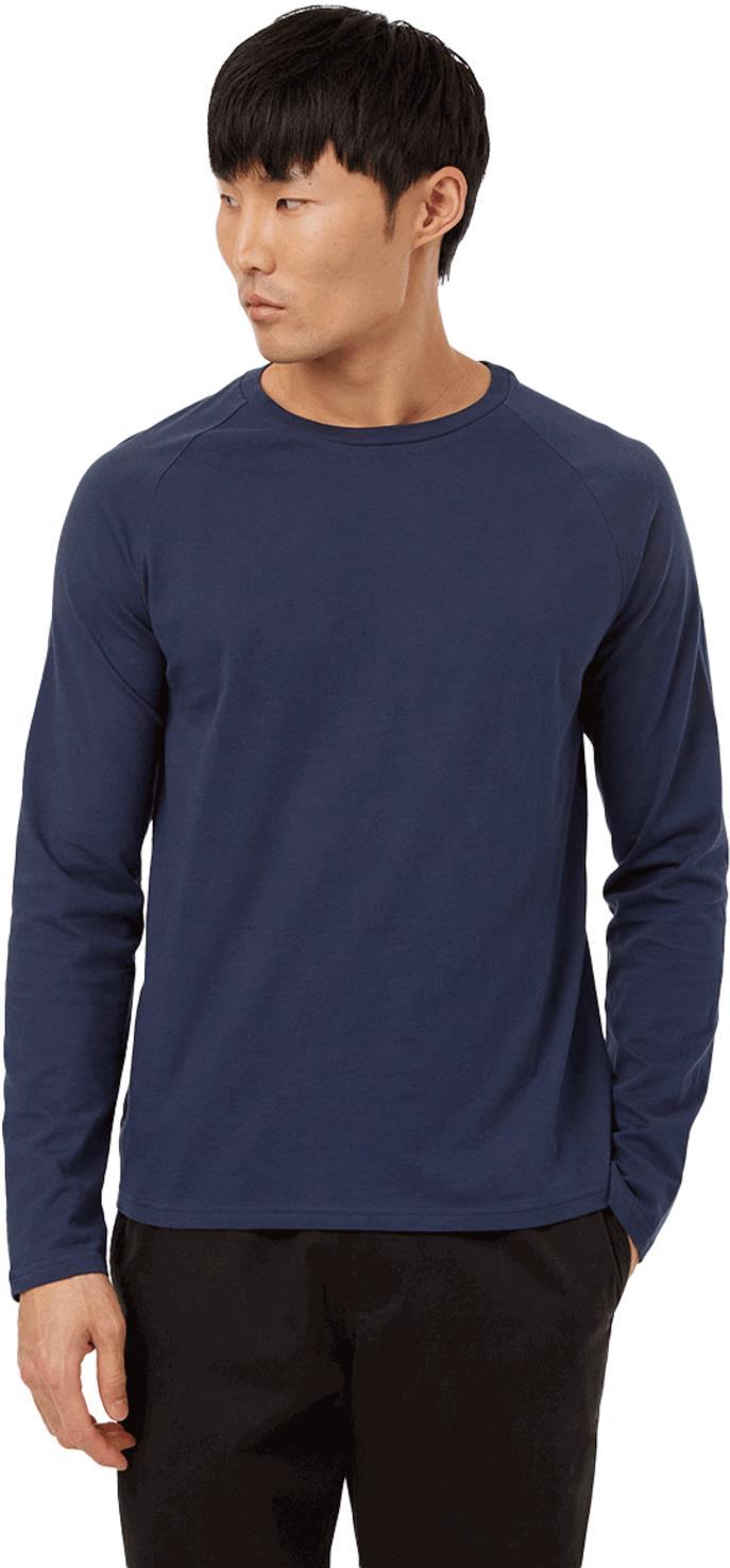 Regenerative Cotton Raglan LS - Mens - dress blue 1