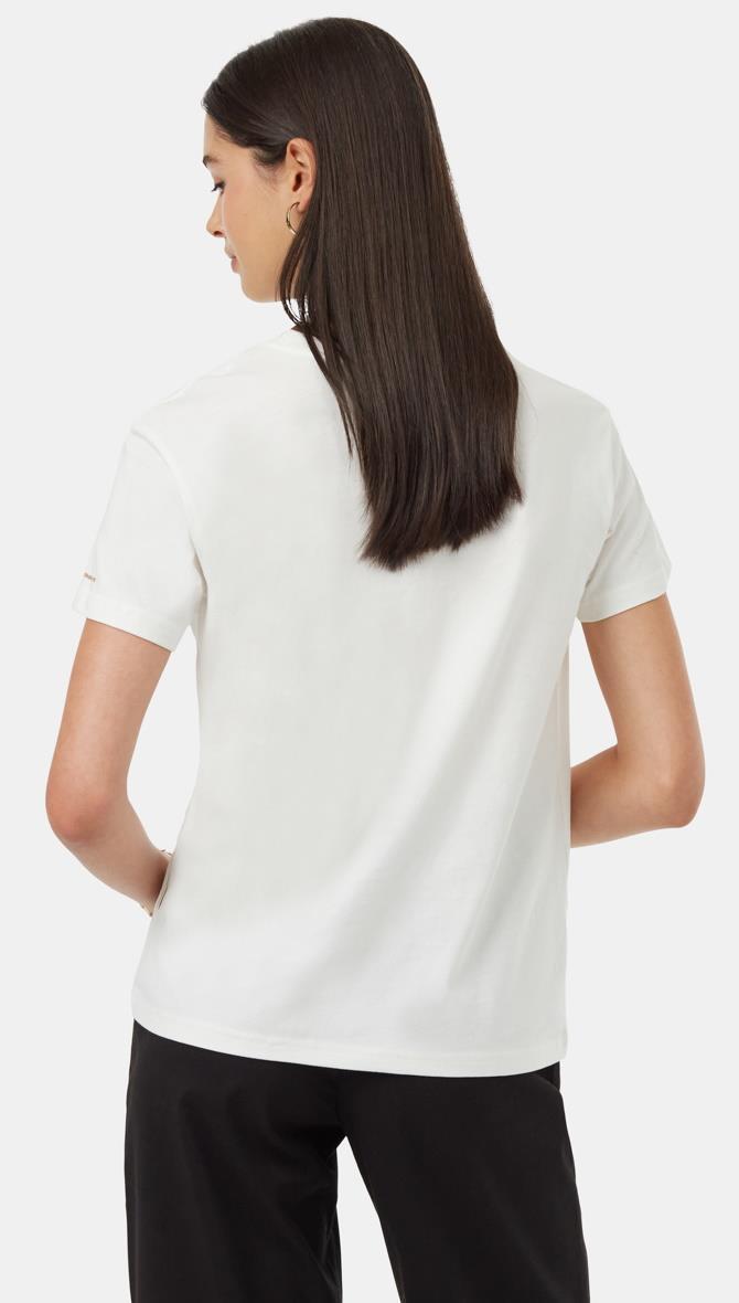 Regenerative Line Graphic T-Shirt - Womens - Undyed / Toffee 3