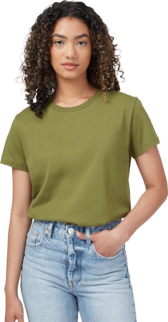 Relaxed T-Shirt - Womens - olive branch 1