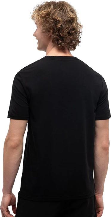 Restoration Woodblock T-Shirt - Mens - meteorite black / lime green 1