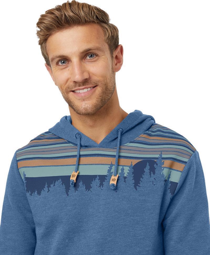 Retro Juniper Hoodie - Mens - Canyon Blue Heather / Sandstone 4