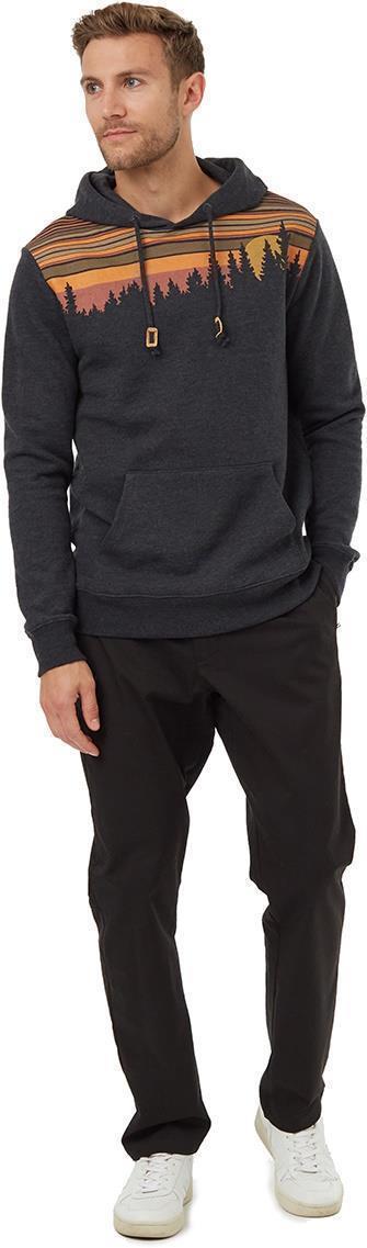 Retro Juniper Hoodie - Mens - Meteorite Black Heather / Apricot 3