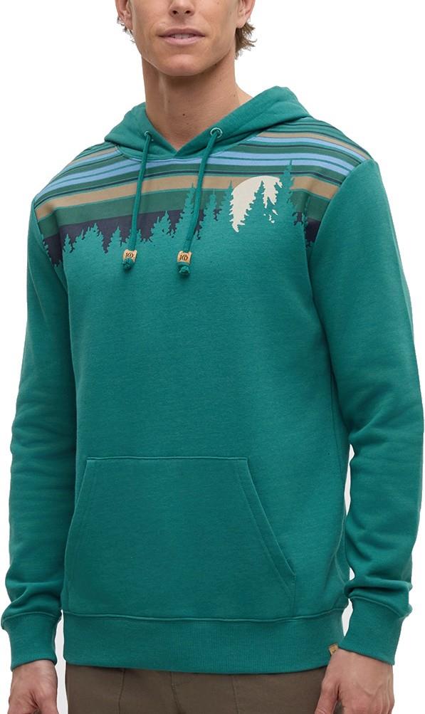 Retro Juniper Hoodie - Mens - tidal teal heather / midnight blue 1