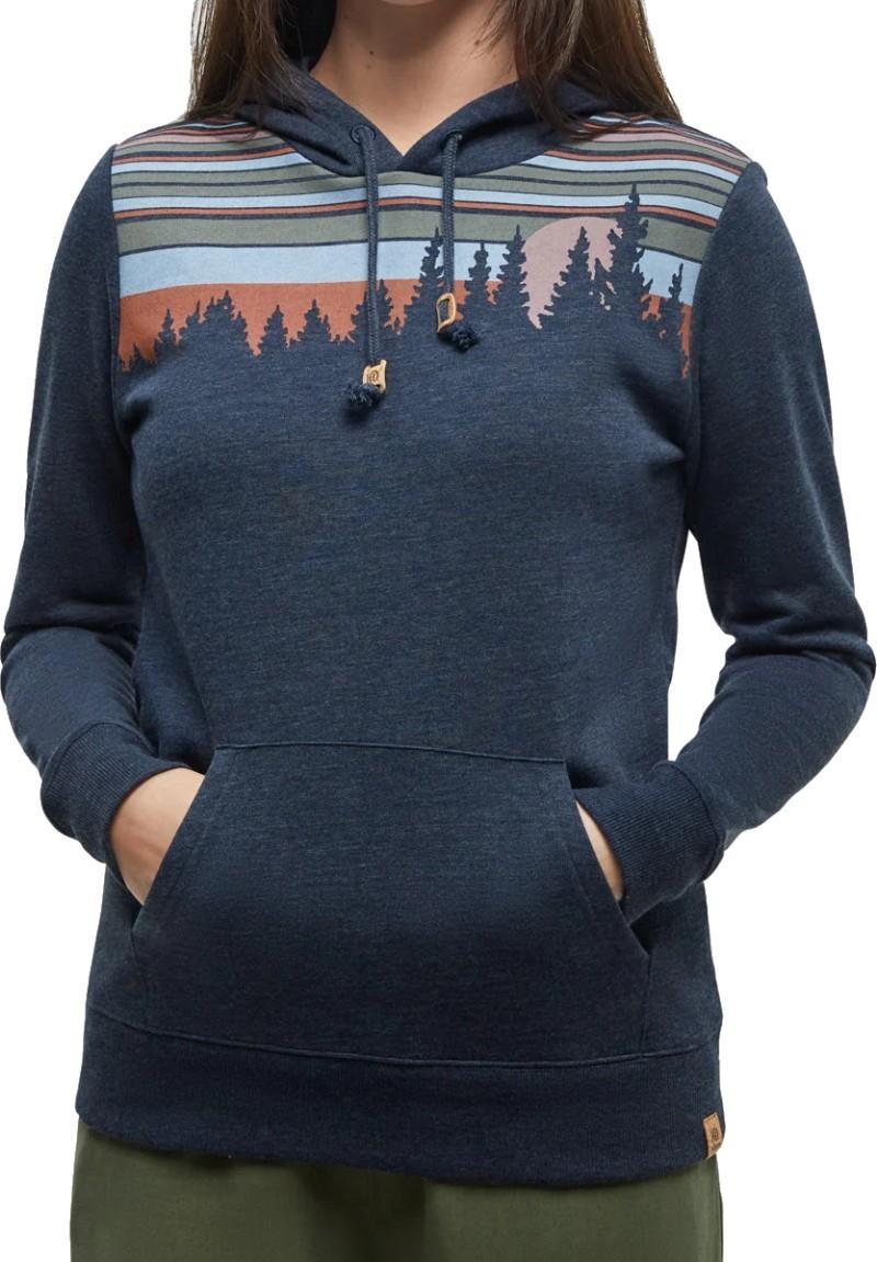 Retro Juniper Hoodie - Womens - midnight blue heather / blue haze 1