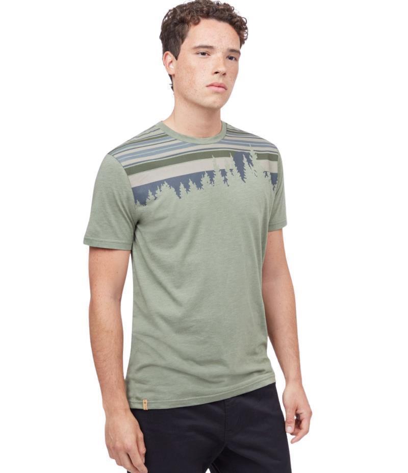 Retro Juniper T-Shirt - Mens - Lichen Green Heather 1