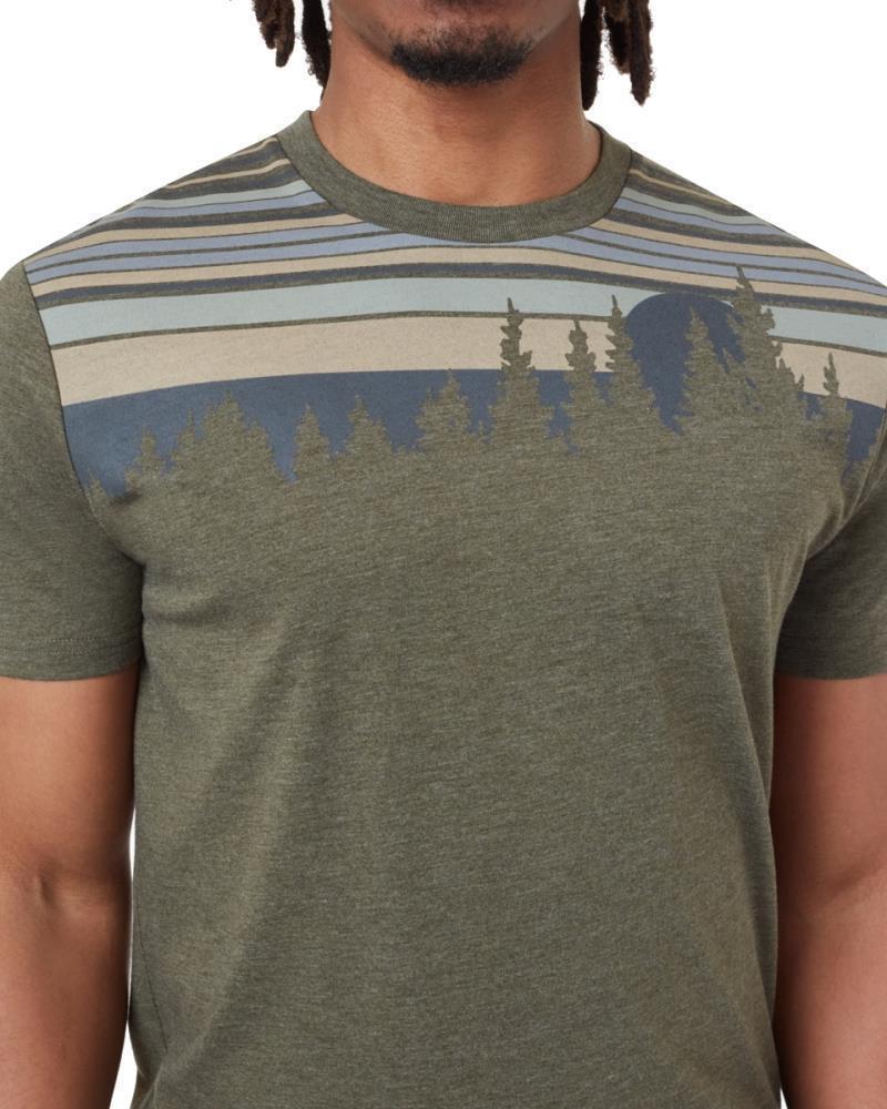 Retro Juniper T-Shirt - Mens - Olive Night Green Heather 2