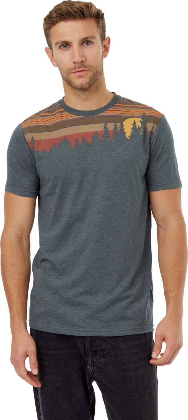 Retro Juniper T-Shirt - Mens - Urban Green Heather / Sandstone 1