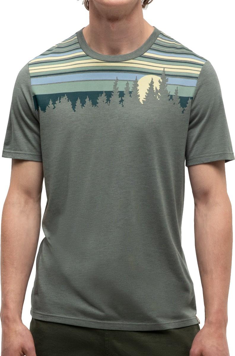 Retro Juniper T-Shirt - Mens - agave green heather / jasper 1
