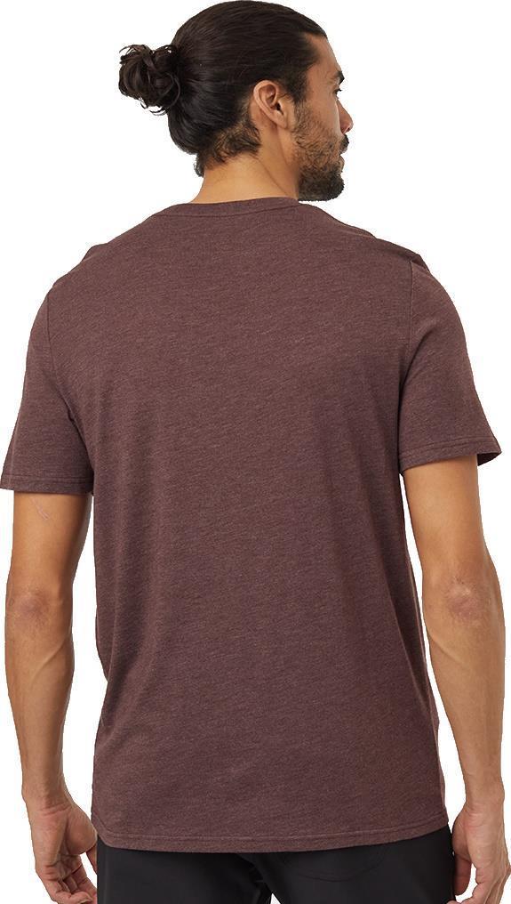Retro Juniper T-Shirt - Mens - deep mahogany heather / sandstone 1