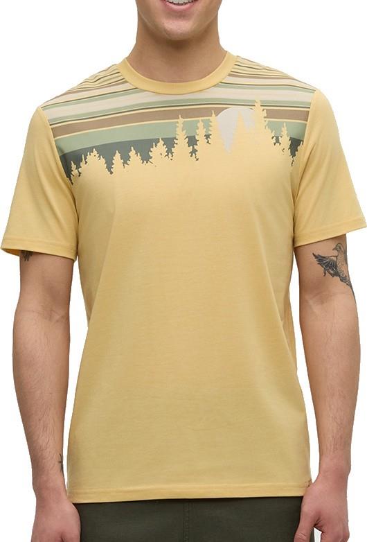 Retro Juniper T-Shirt - Mens - dusk yellow heather / light moss 1