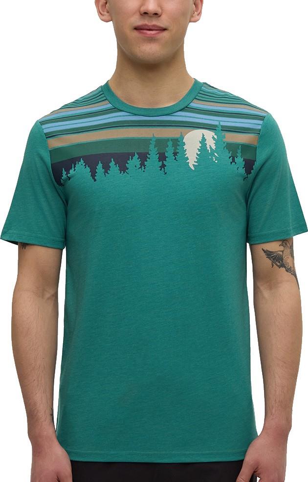 Retro Juniper T-Shirt - Mens - tidal teal heather / midnight blue 1