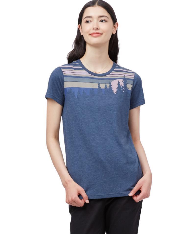 Retro Juniper T-Shirt - Womens - Dress Blue Heather 1