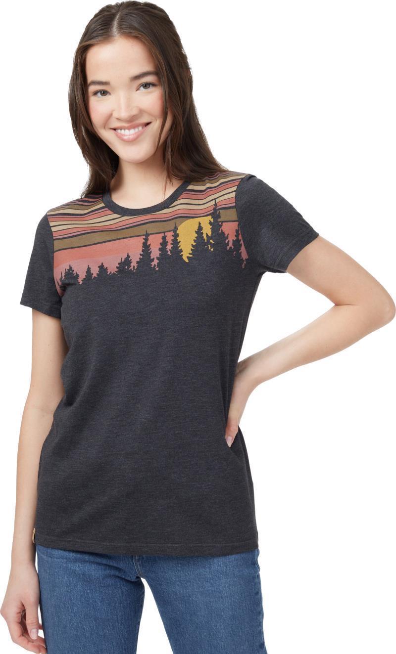 Retro Juniper T-Shirt - Womens - Meteorite Black Heather 1