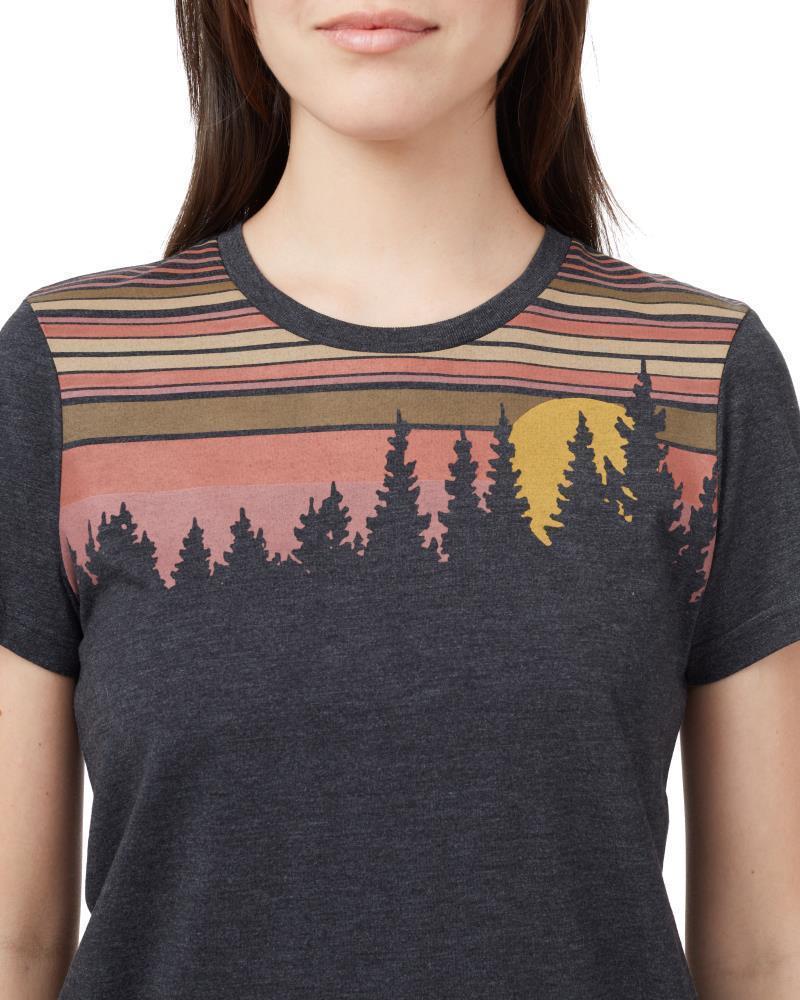 Retro Juniper T-Shirt - Womens - Meteorite Black Heather 2