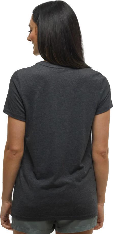 Retro Juniper T-Shirt - Womens - Meteorite Black Heather / Burlwood 2