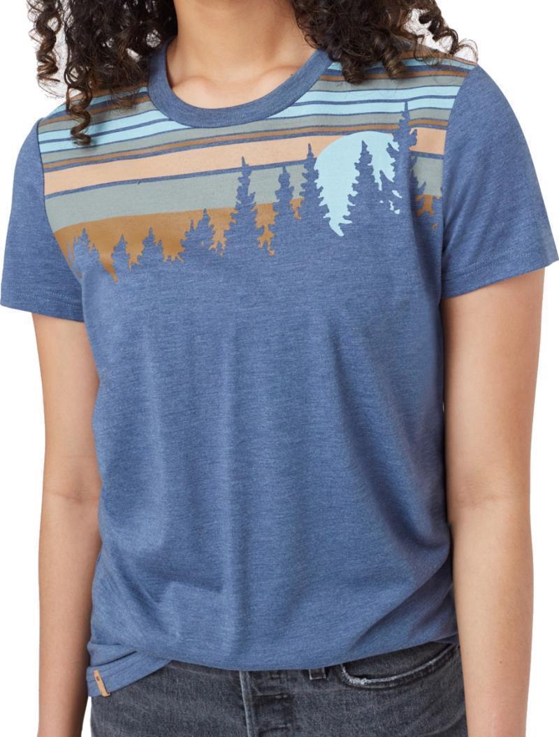 Retro Juniper T-Shirt - Womens - Spruce Blue Heather 2