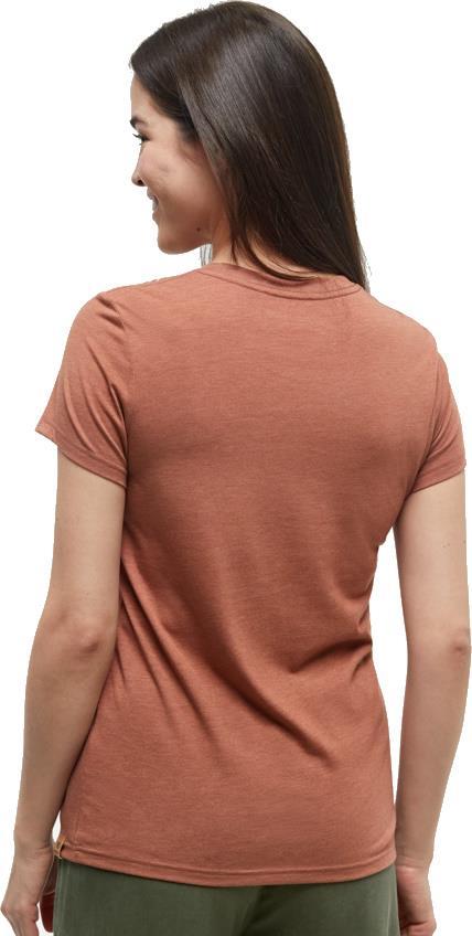 Retro Juniper T-Shirt - Womens - clay tile heather / deep olive 1