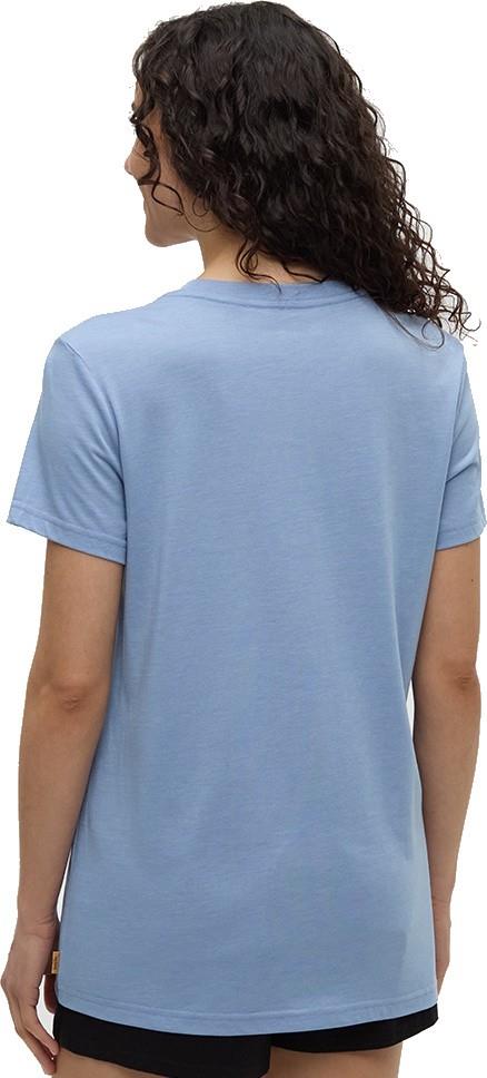Retro Juniper T-Shirt - Womens - lakeside blue heather / white oak 1