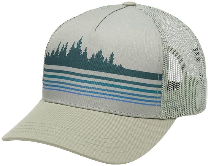 Retro Treeline Altitude Hat - light moss / tidal teal 1
