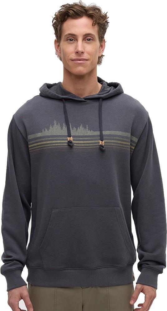 Retro Treeline Relaxed Hoodie - Mens - graphite / light moss 1