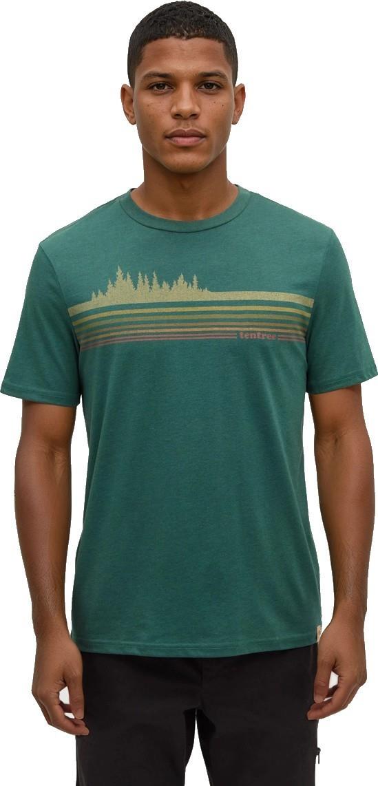 Retro Treeline T-Shirt - Mens - forest pine / harvest gold 1