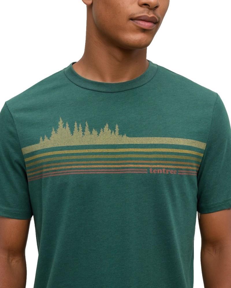Retro Treeline T-Shirt - Mens - forest pine / harvest gold 1