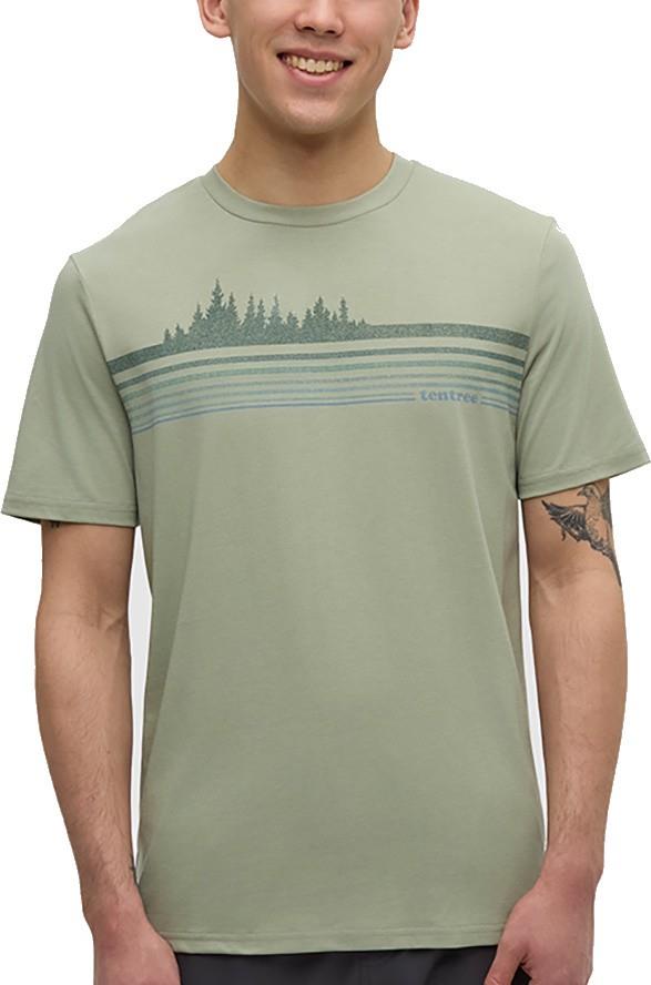 Retro Treeline T-Shirt - Mens - light moss / tidal teal 1