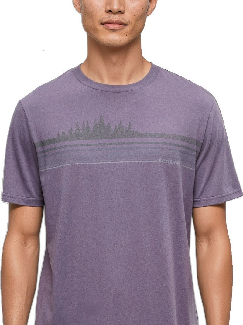 Retro Treeline T-Shirt - Mens - smokey violet / mountain view 1