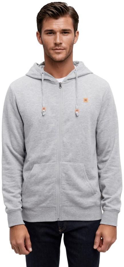 Reynard Zip Hoodie - Mens - harbour grey heather 1