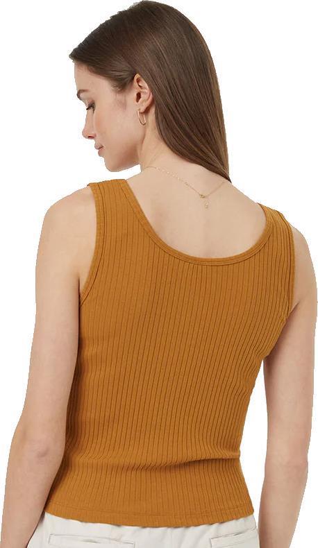Rib Basic Cami - Womens - Golden Brown 2