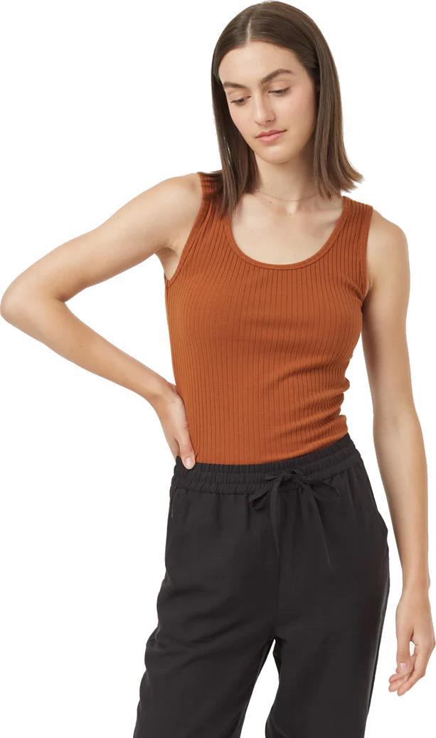 Rib Basic Cami - Womens - Toffee 1