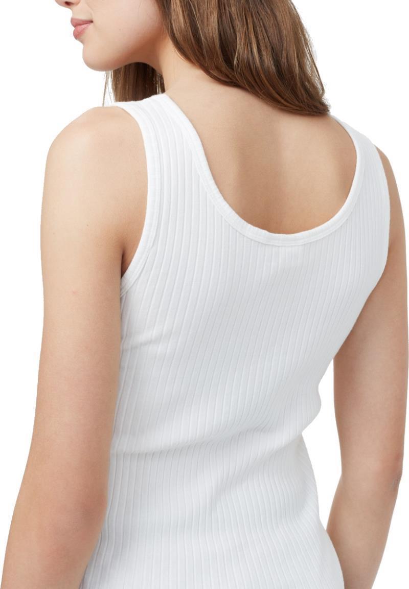 Rib Basic Cami - Womens - White 5