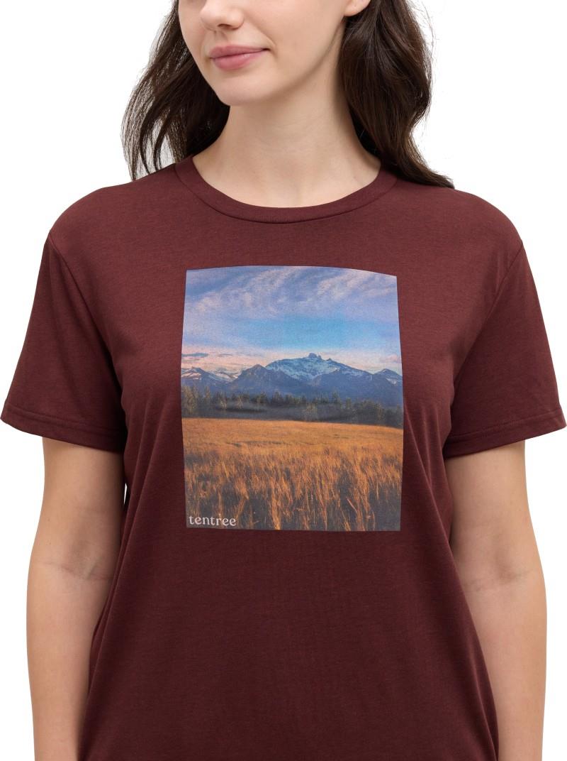 Rolling Prairie T-Shirt - Womens - red chestnut / white oak 1
