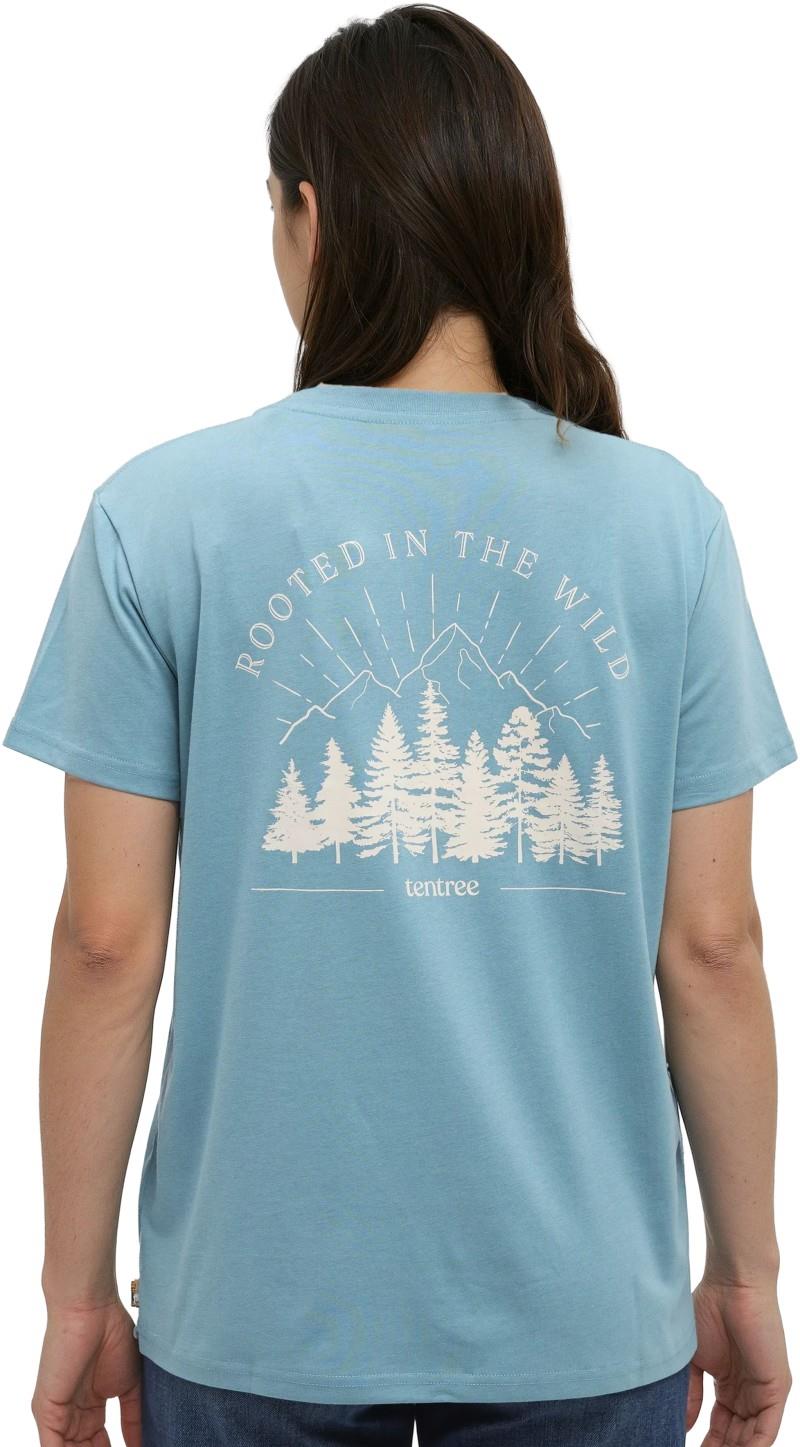 Rooted T-Shirt - Womens - alpine blue / vintage white 1