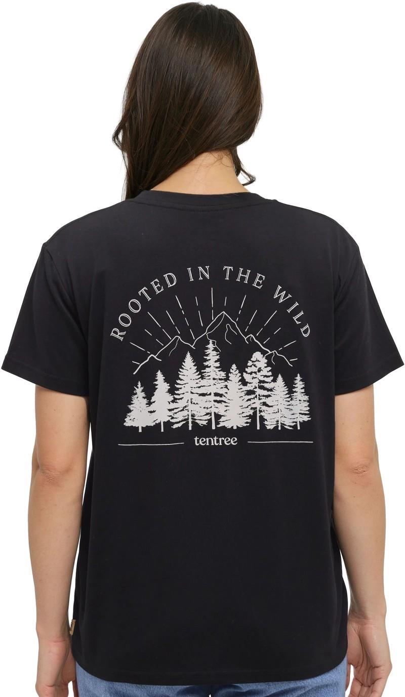 Rooted T-Shirt - Womens - meteorite black / pale oak 1