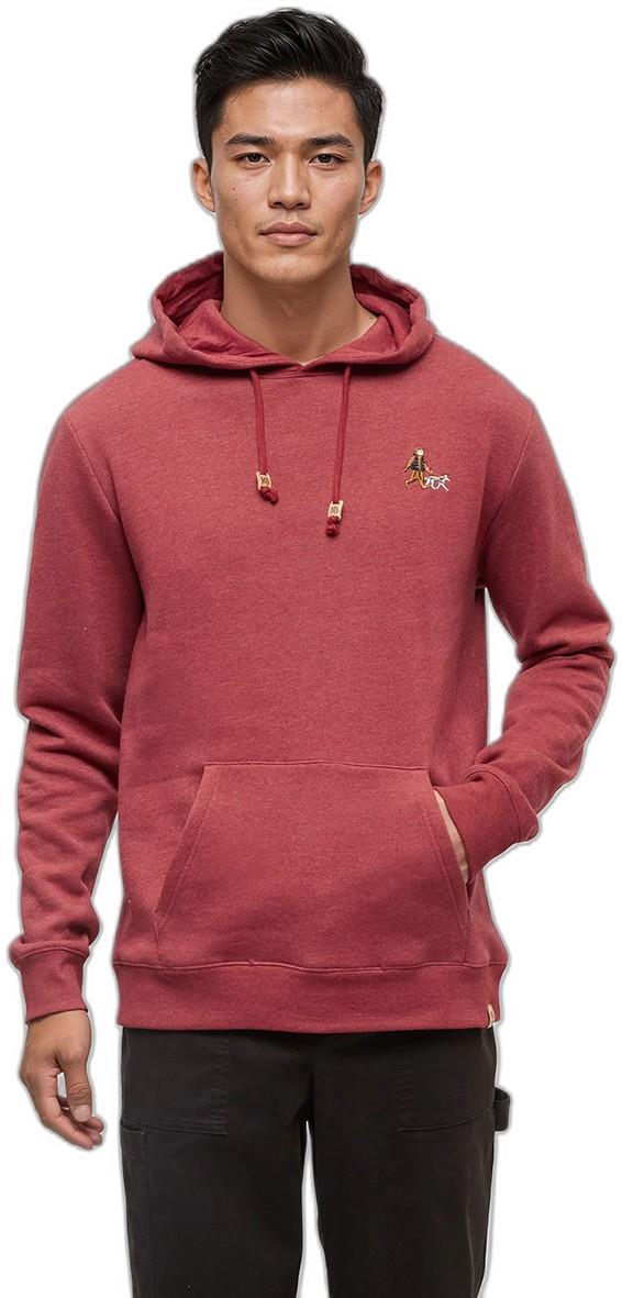 Sasquatch Hoodie - Mens - crimson heather / dog walk / midnight blue 1
