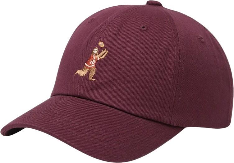 Sasquatch Peak Hat - deep burgundy / football 1