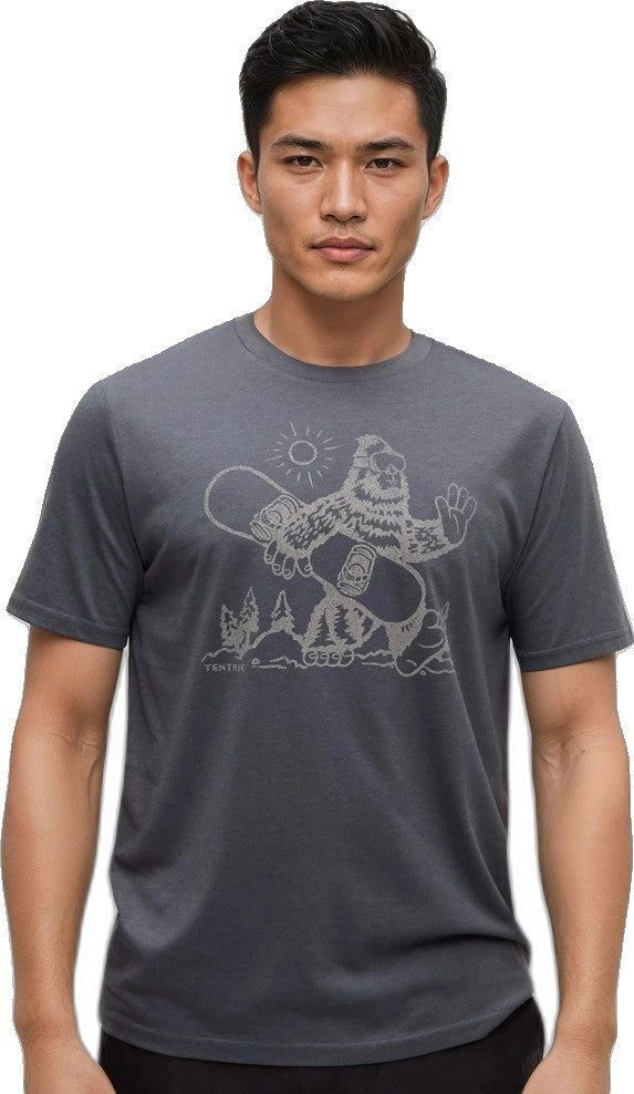 Sasquatch Sends It T-Shirt - Mens - graphite / paloma grey 1