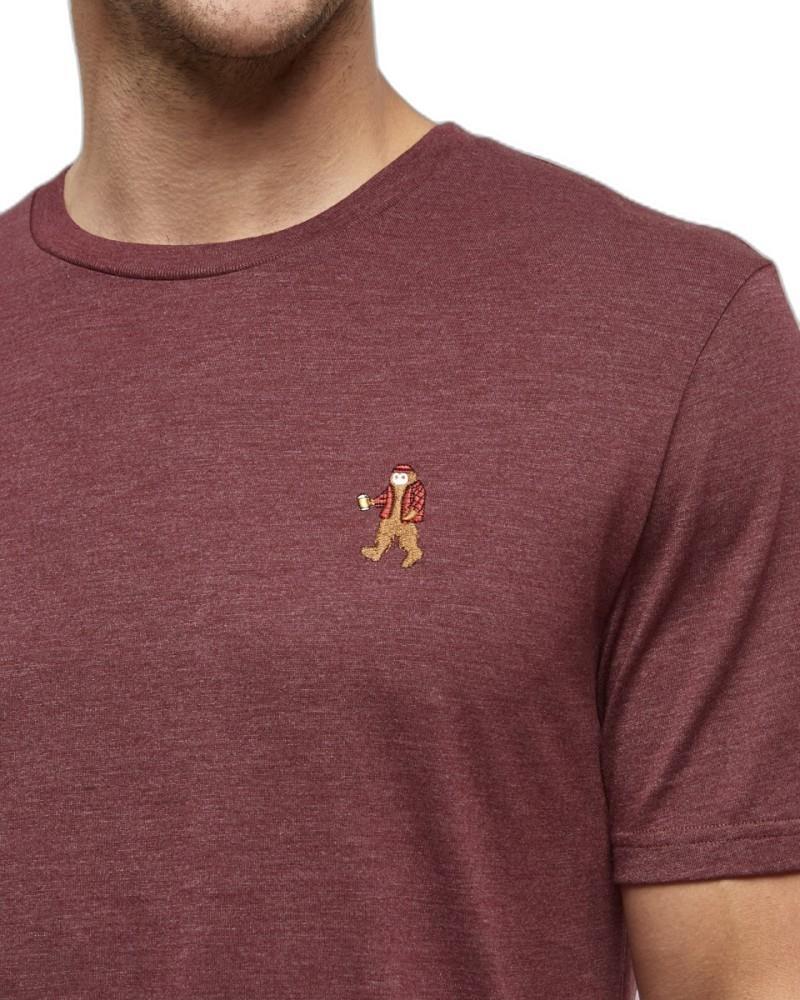 Sasquatch T-Shirt - Mens - deep burgundy heather / lumberjack 1