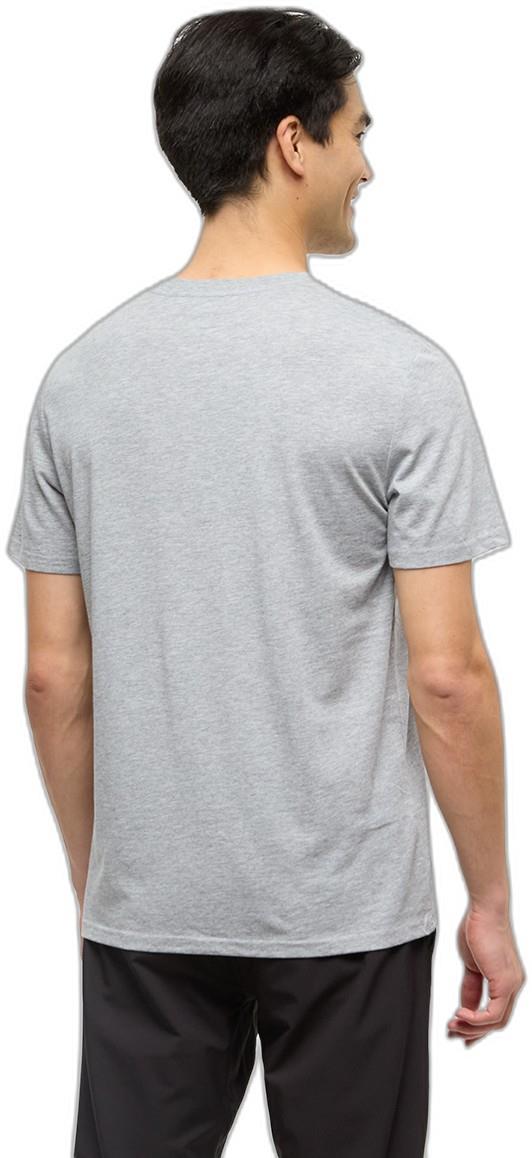Sasquatch T-Shirt - Mens - harbour grey heather / dog walk / crimson 1