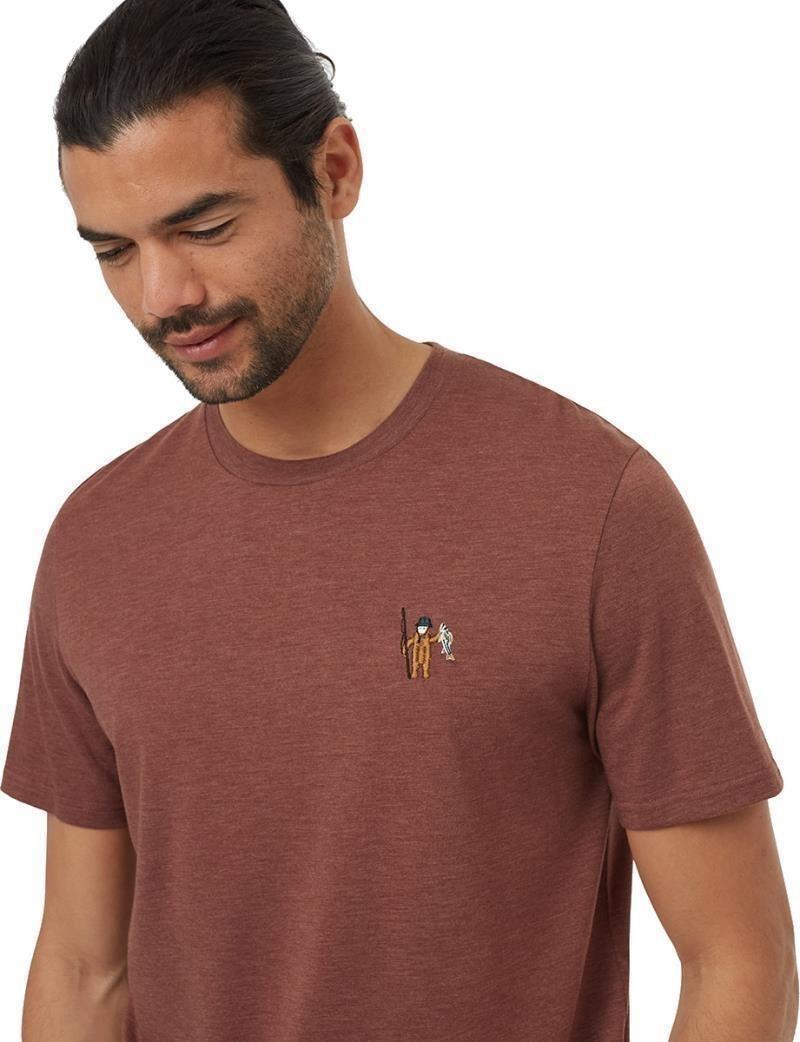 Sasquatch T-Shirt - Mens - mesa red heather / fishing 1