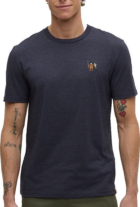 Sasquatch T-Shirt - Mens - midnight blue heather / fishing 1