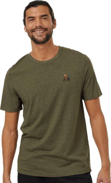 Sasquatch T-Shirt - Mens - olive night green heather / bike 1