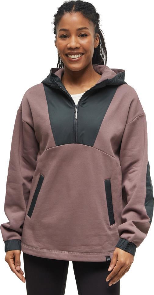 SeaFleece Contrast 1/4 Zip - Womens - elkwood / forest river green 1