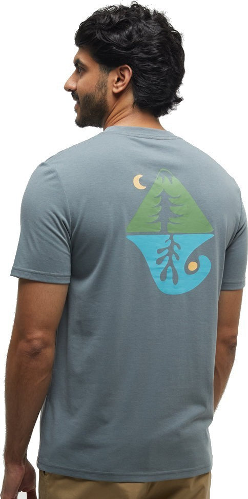 Seaforestation T-Shirt - Mens - anchor grey / sea blue 1