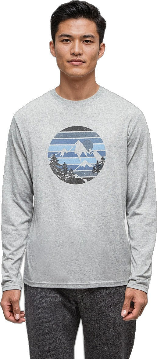 Secret Sasquatch LS - Mens - harbour grey heather / blue bell 1
